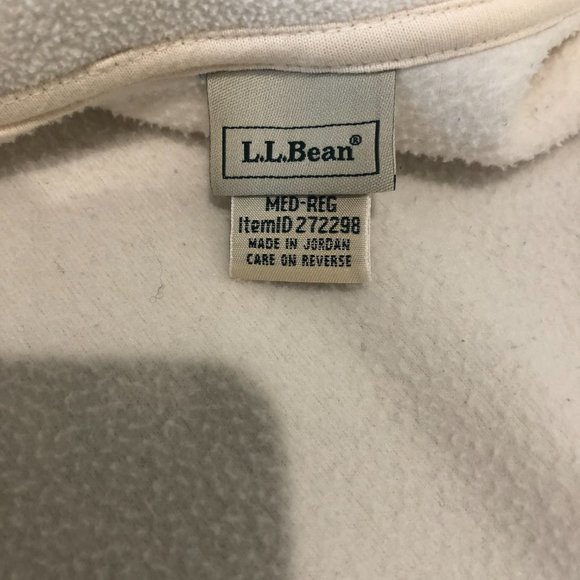 LL Bean Women’s Fleece Zip Up Fleece Jacket Size M Pre-Owned. - Picture 9 of 16